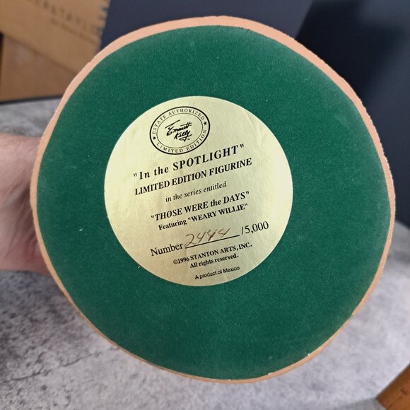 Emmett Kelly 1996 Stanton Arts In The Spotlight Those Were The Days Figurine 12" - Picture 13 of 14